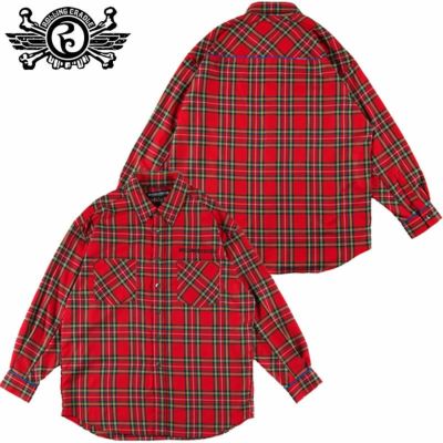 ローリングクレイドル ROLLING CRADLE PRETTY CHECK SHIRT(RED)