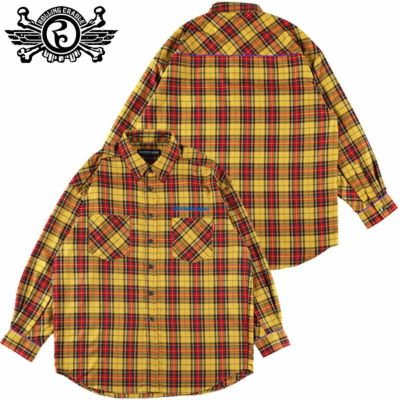 ローリングクレイドル ROLLING CRADLE PRETTY CHECK SHIRT(YELLOW)