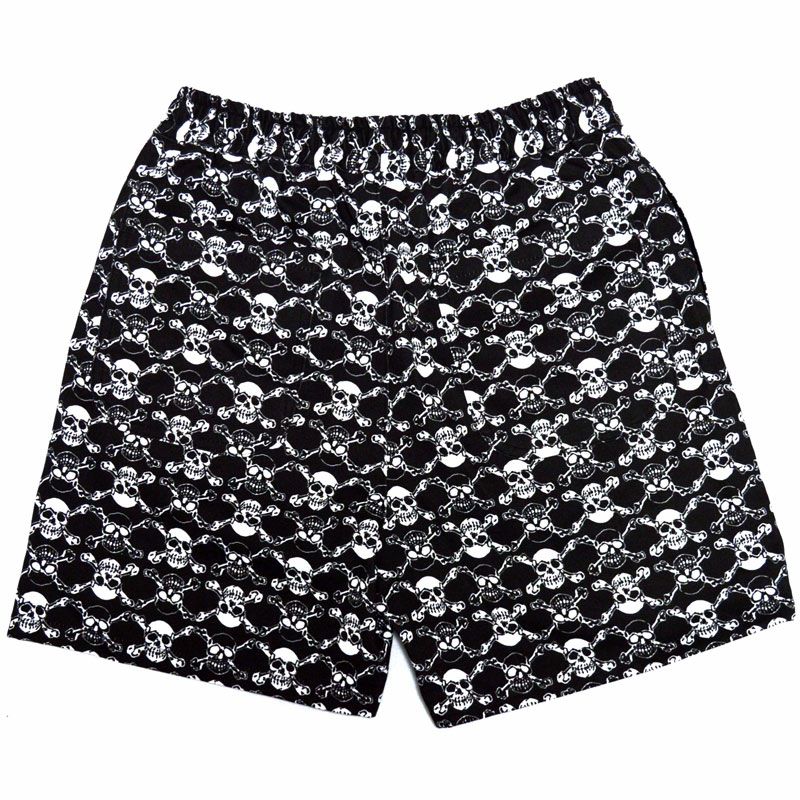 ライフズアビーチ Life's A Beach ELASTIC SHORTS SKULL(BLACK