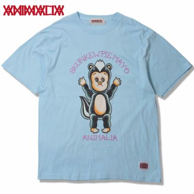 アニマリア ANIMALIA 5.6OZ S/S T-SHIRTS - SKUNKEWPIE - (L.BLUE)