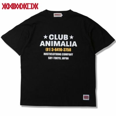 アニマリア ANIMALIA 5.6OZ S/S T-SHIRTS - CLUB ANIMALIA - (BLACK)