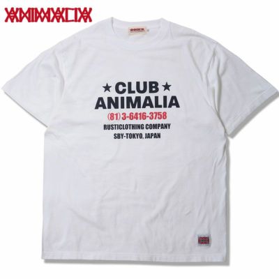 アニマリア ANIMALIA 5.6OZ S/S T-SHIRTS - CLUB ANIMALIA - (WHITE)