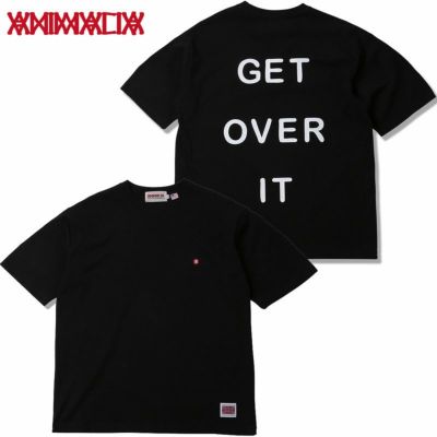 アニマリア ANIMALIA 8.1OZ US COTTON S/S T-SHIRTS - GET IT OVER -(BLACK)