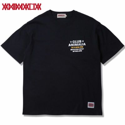 アニマリア ANIMALIA 10.2OZ HEAVY POCKET S/S T-SHIRTS - CLUB ANIMALIA -(NAVY)