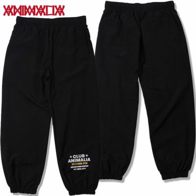 アニマリア ANIMALIA  EASY NYLON PANTS - CLUB ANIMALIA - (BLACK)
