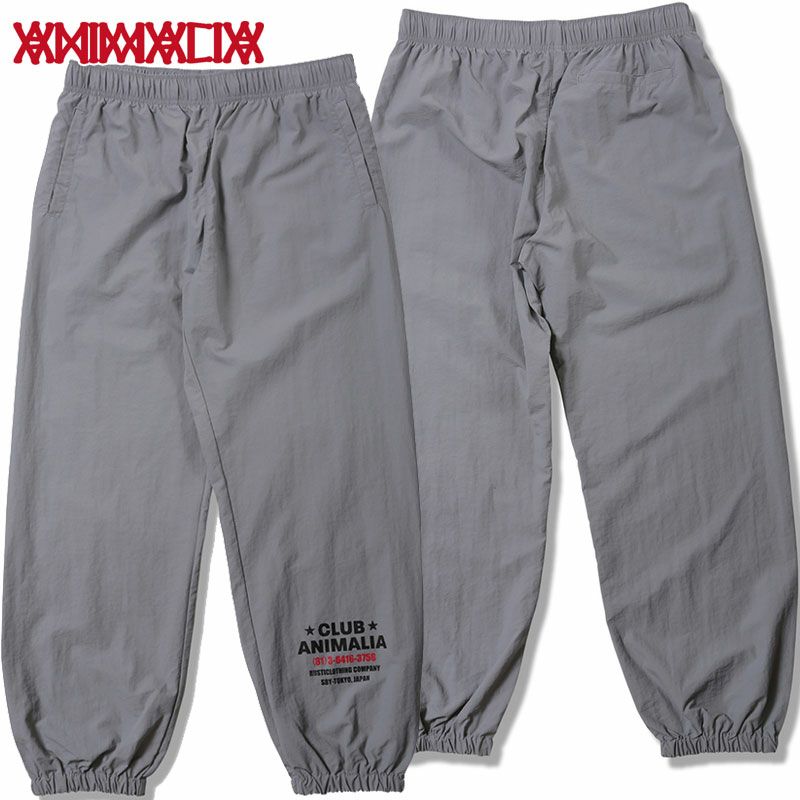 アニマリア ANIMALIA EASY NYLON PANTS - CLUB ANIMALIA - (BLACK