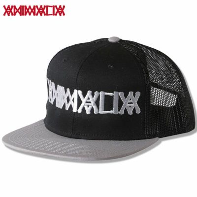 アニマリア ANIMALIA  MASH BB CAP - LOGO -(BLACK/GRAY)