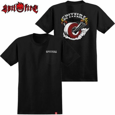 スピットファイヤーウィール SPITFIRE WHEELS BURNOUT TEE(BLACK)
