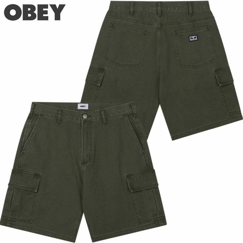 オベイ OBEY BIGWIG BAGGY DENIM CARGO SHORT BIGWIG BAGGY DENIM CARGO SHORT – OBEY CLOTHING EU