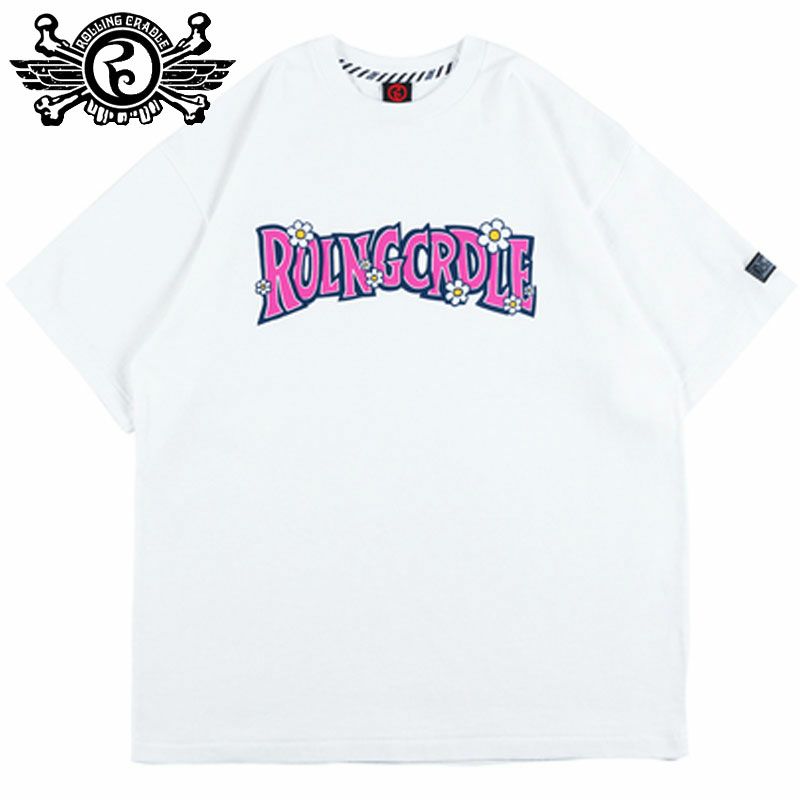 ローリングクレイドル ROLLING CRADLE RC FLOWER TEE(WHITE