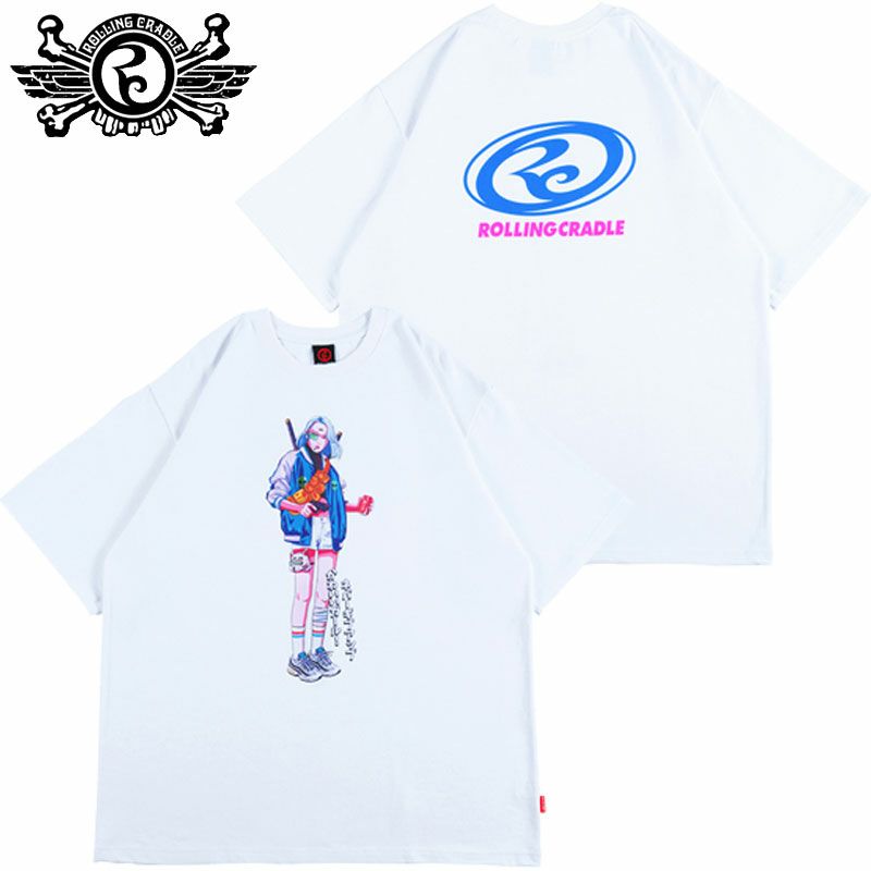 ローリングクレイドル ROLLING CRADLE KAWAII GIRL TEE(BLACK) | 大阪