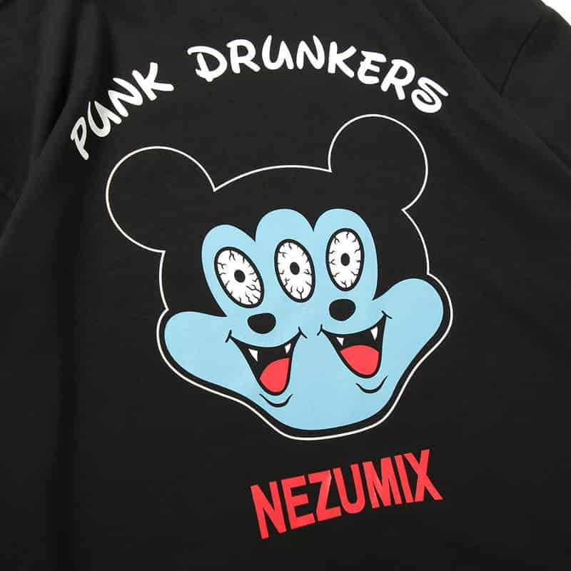 パンクドランカーズ PUNK DRUNKERS NEZUMIX.TEE(BLACK) | 大阪心斎橋