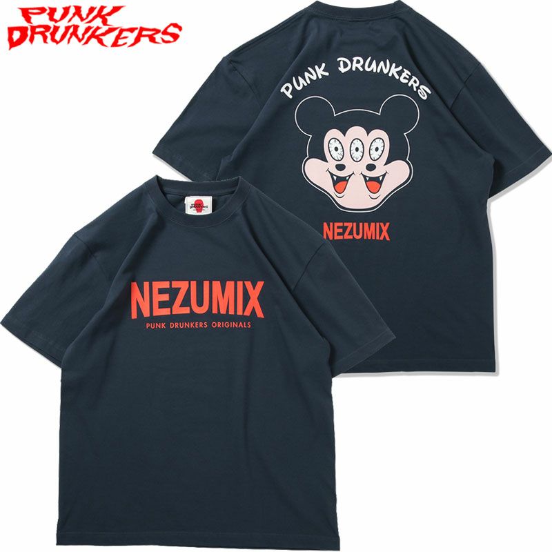 パンクドランカーズ PUNK DRUNKERS NEZUMIX.TEE(SLATE) | 大阪