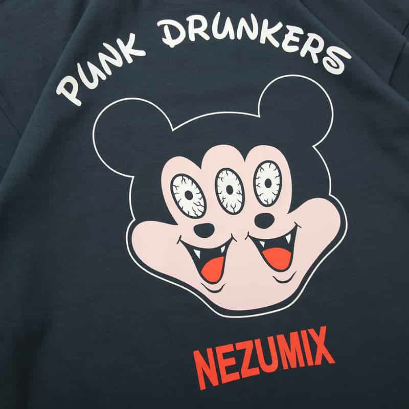 パンクドランカーズ PUNK DRUNKERS NEZUMIX.TEE(SLATE) | 大阪