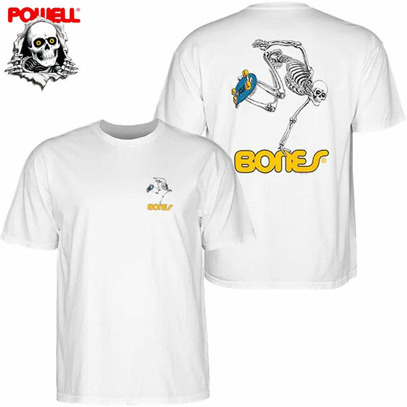 パウエルペラルタ POWELL PERALTA SKBD SKELTON S/S TEE(WHITE