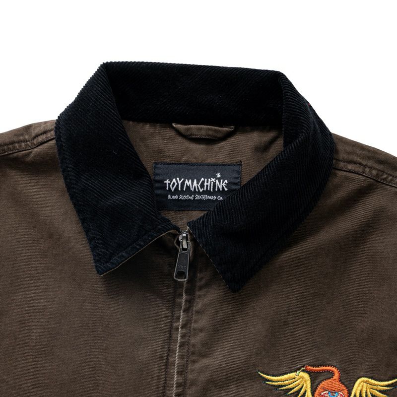 トイマシーン TOY MACHINE WINGED SECT EMBRO. WORK JACKET(BROWN