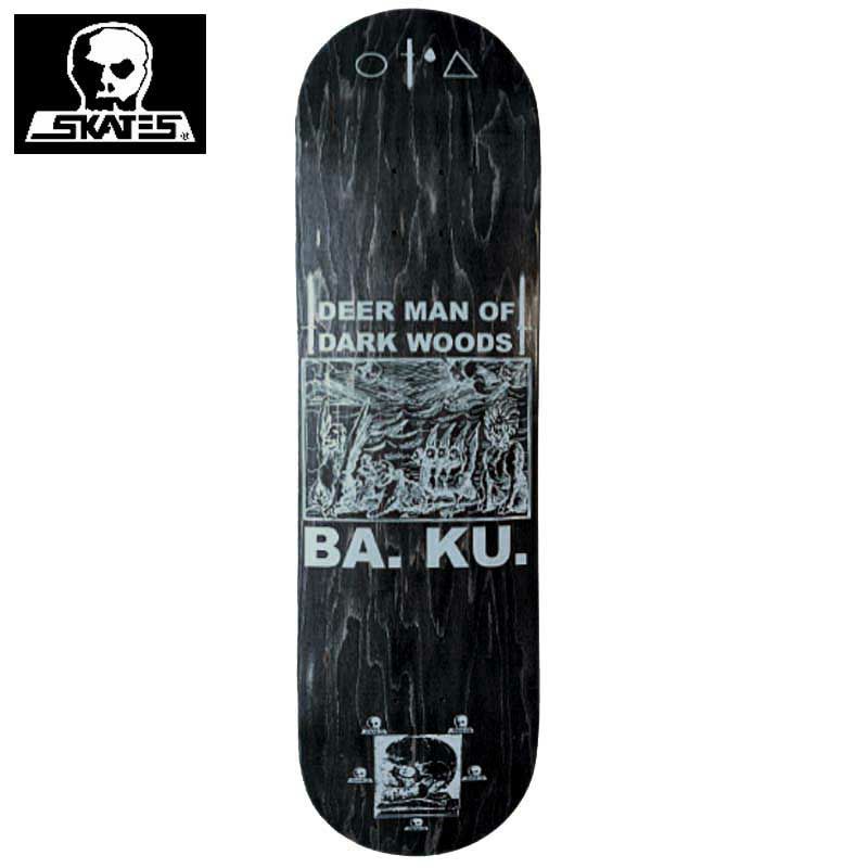 スカルスケーツ SKULL SKATES BA.KU.DEER MAN TWIN TECH DECK