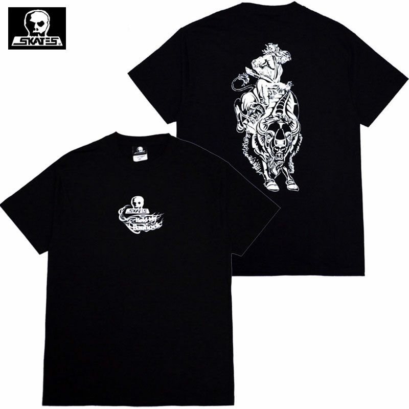 スカルスケーツ SKULL SKATES COASTAL CARVING TEE(BLACK