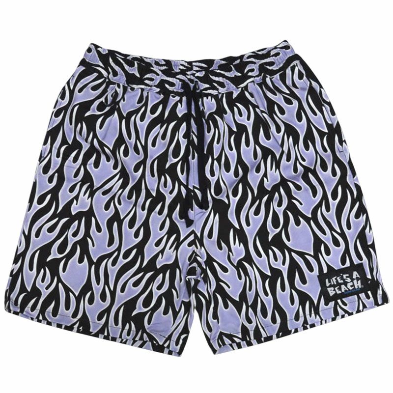 ライフズアビーチ Life's A Beach ELASTIC SHORTS FIRE FRAME(BLACK