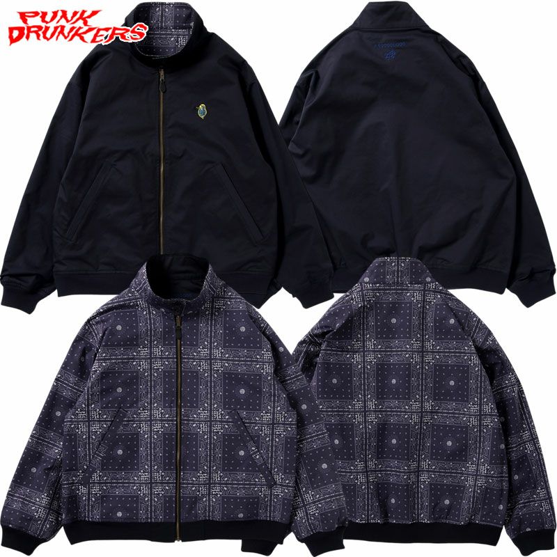 パンクドランカーズ PUNK DRUNKERS ミジンコリバーシブルJKT ( OLIVE