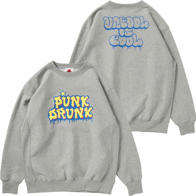 パンクドランカーズ PUNK DRUNKERS パンクドスタイルトレーナー(GRAY