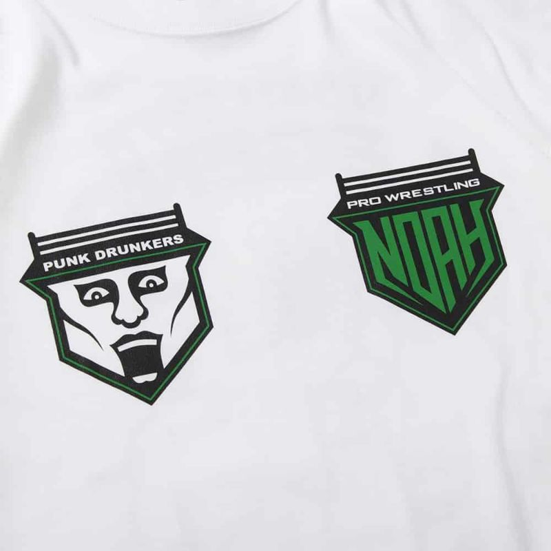 パンクドランカーズ PUNK DRUNKERS ［PDSxNOAH］三沢vsあいつTEE(WHITE